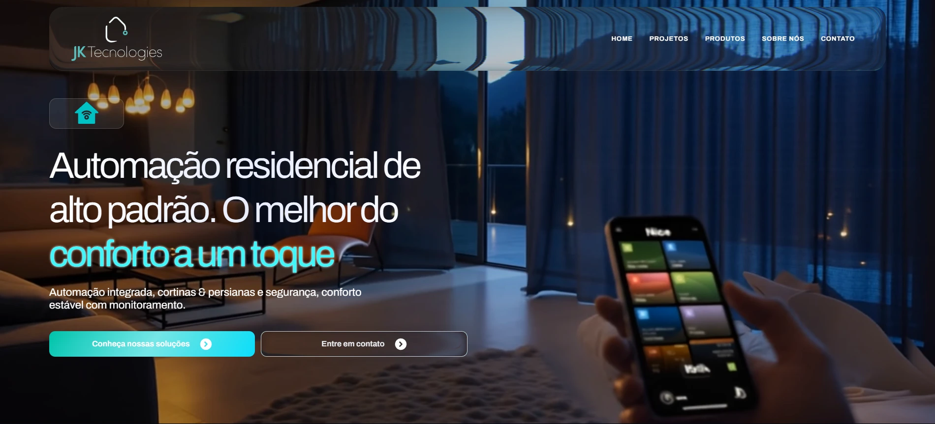 Site JK Technologies — desenvolvido por Rafael Melo